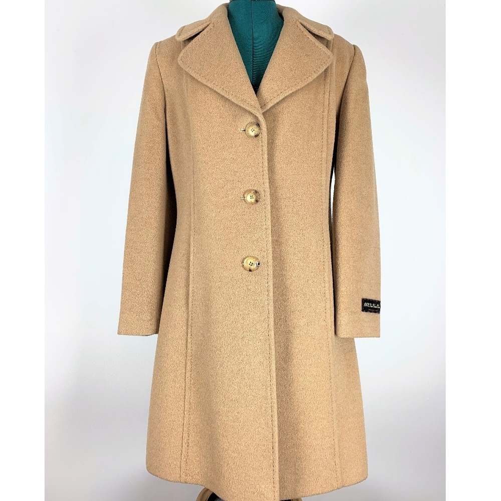 Larry Levine Vintage 100% Pure Camel Hair Coat Sz6
